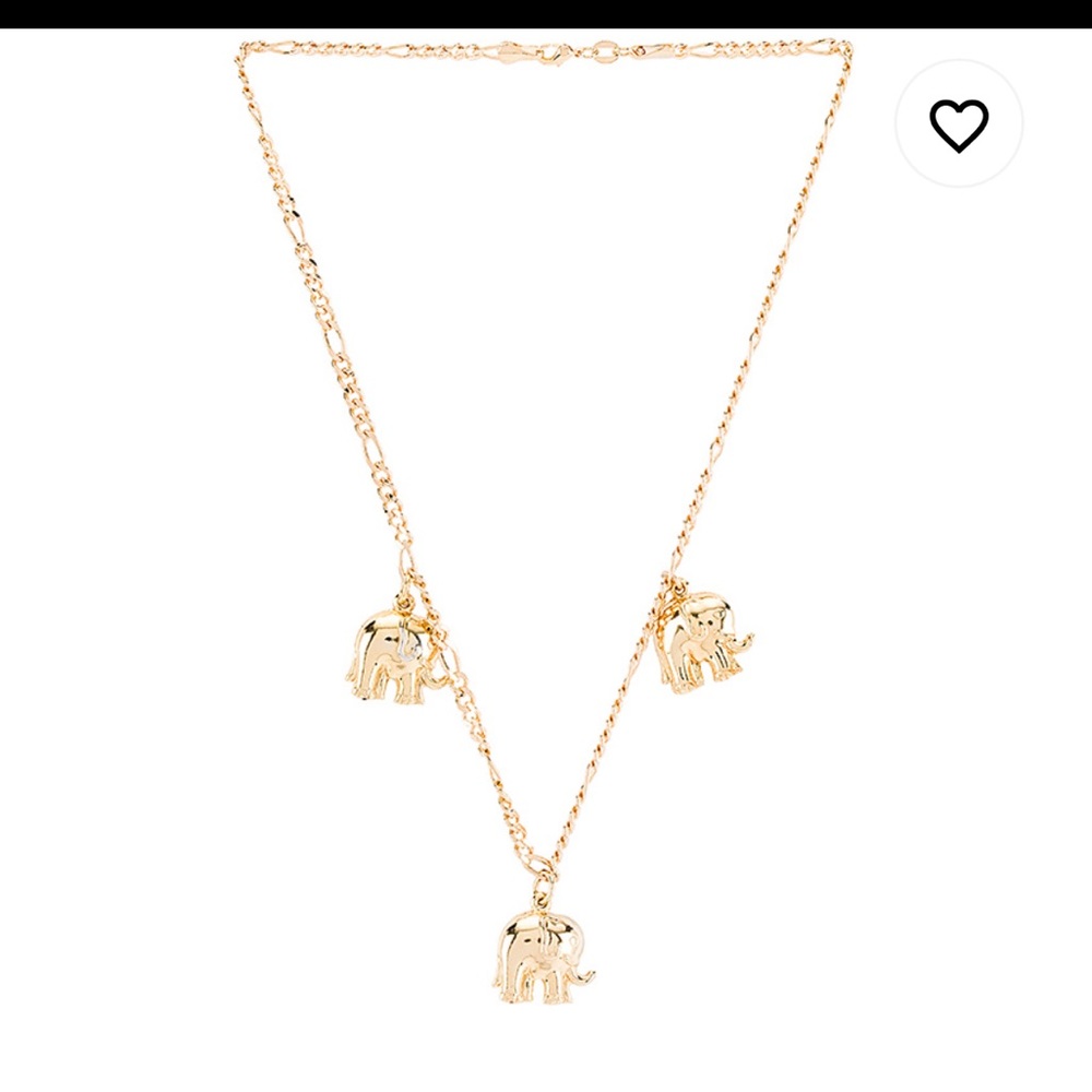 NEW Martha Calvo “just my luck” elephant necklace